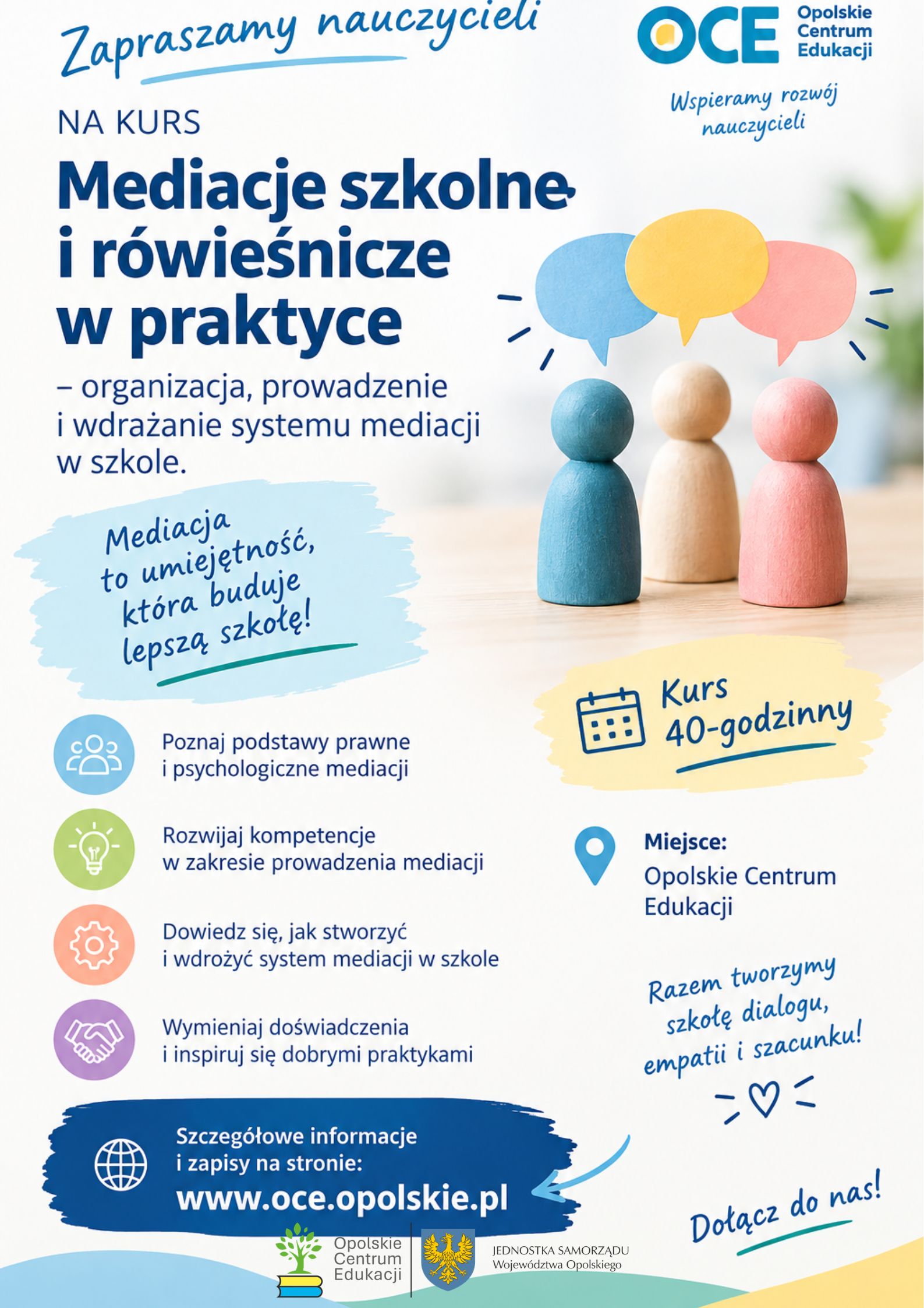 Obraz do artykulu: Kurs: Mediacje szkolne i rówieśnicze w praktyce!